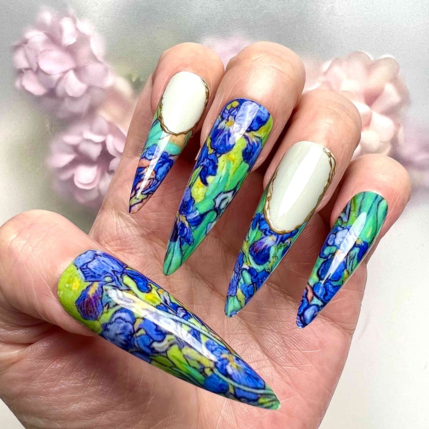 Swirling Irises