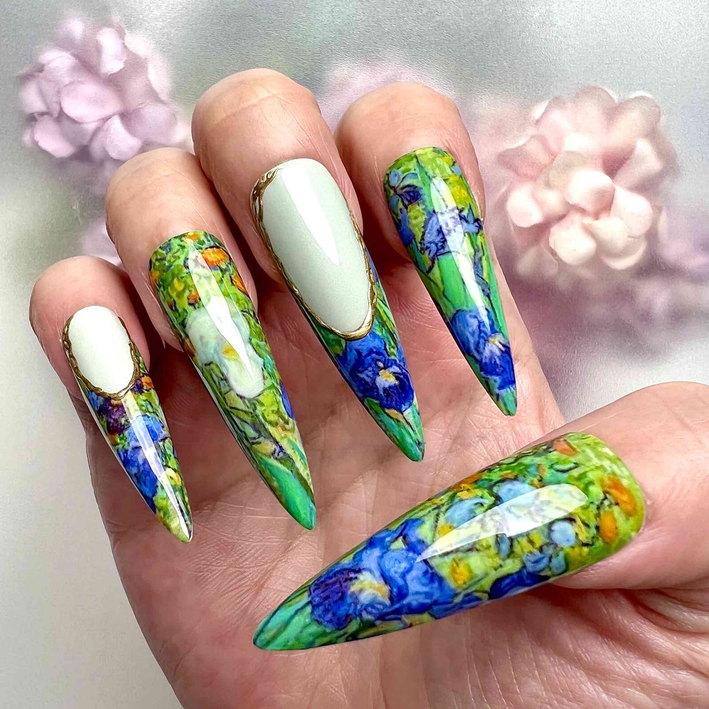 Swirling Irises
