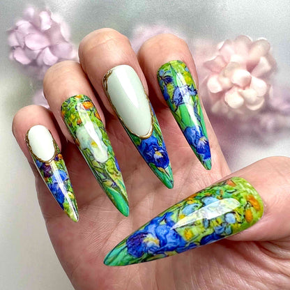 Swirling Irises